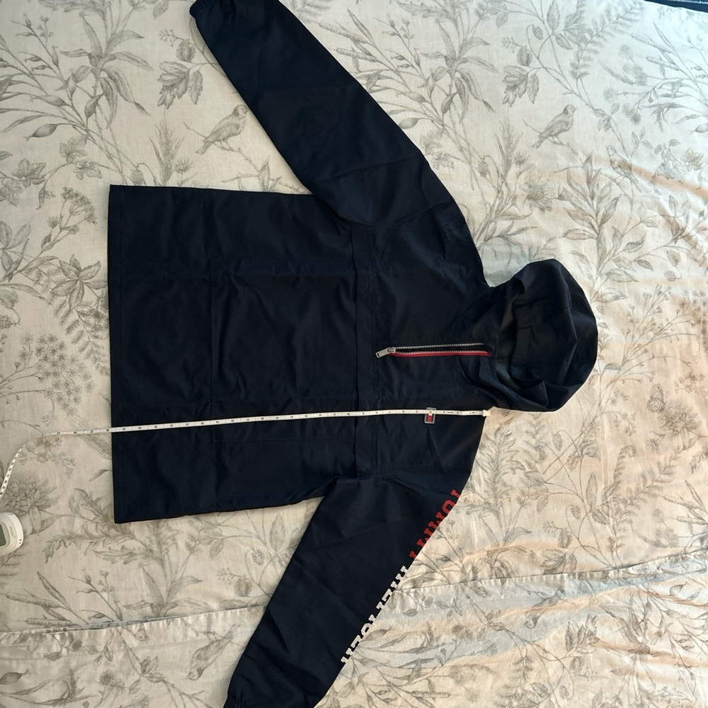 Tommy Hilfiger Black and Red Zip-Up Jacket